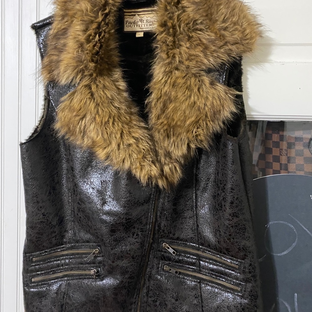 Faux fur vest